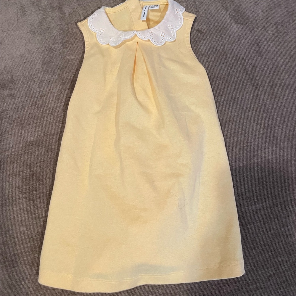 Janie & Jack Yellow Sleeveless Kids Dress